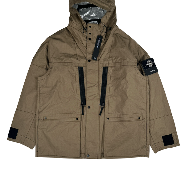 Stone Island 2026 Sample Metal Lamina Ripstop Heat Reactive Short Parka Jacket - XXL