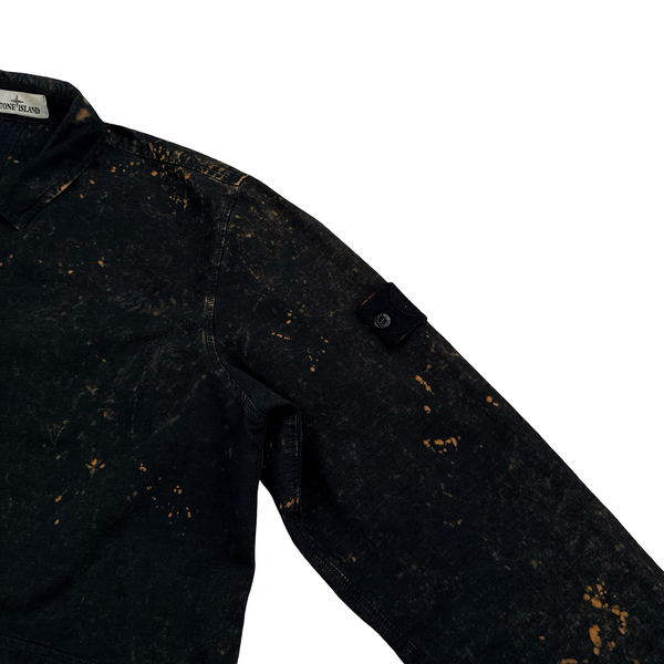 Stone Island 2022 Black Off-Dyed OVD Camo Overshirt Jacket - XL