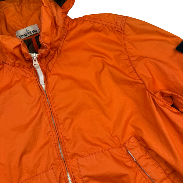 Stone Island 2015 Orange Membrana 3L TC Lightweight Jacket - Large