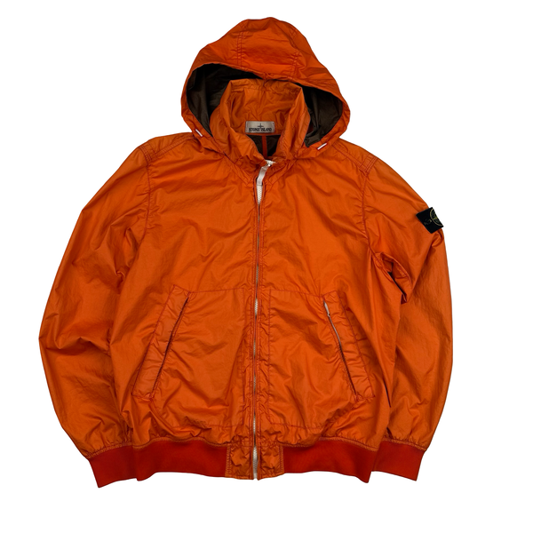 Stone Island 2015 Orange Membrana 3L TC Lightweight Jacket - Large