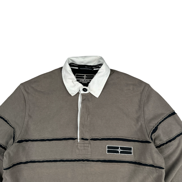 Stone Island 2007 Denims Cotton Buttoned Longsleeve Polo Shirt - XL