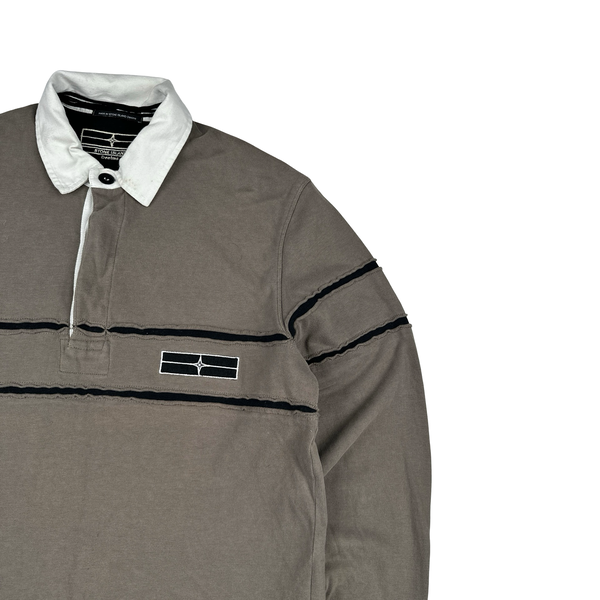 Stone Island 2007 Denims Cotton Buttoned Longsleeve Polo Shirt - XL