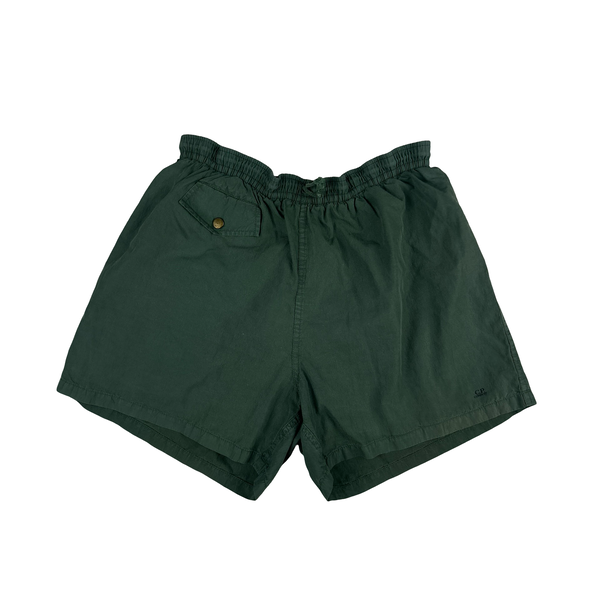Cp Company 1995 Green Spellout Vintage Swim Shorts - Large
