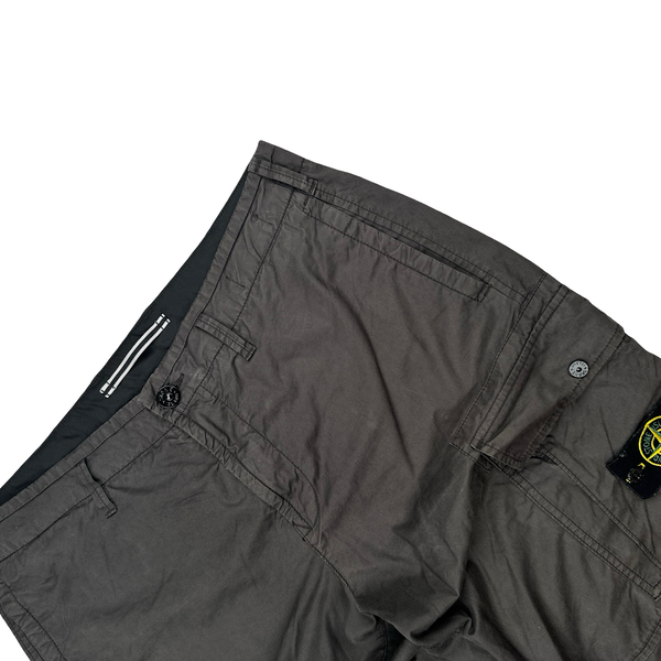 Stone Island 2022 Grey Slim Fit Cargo Trousers - 36"