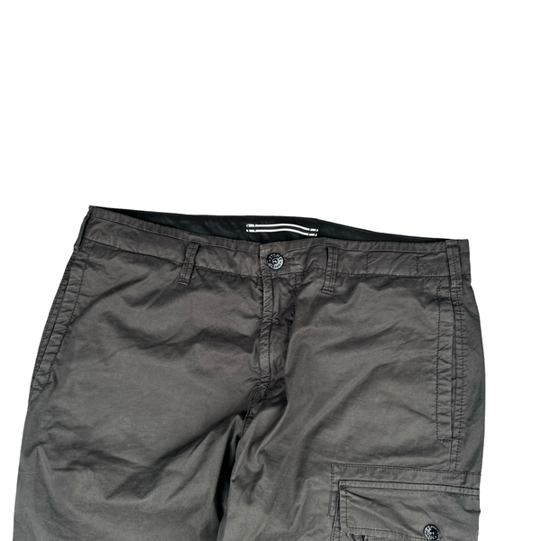 Stone Island 2022 Grey Slim Fit Cargo Trousers - 36"