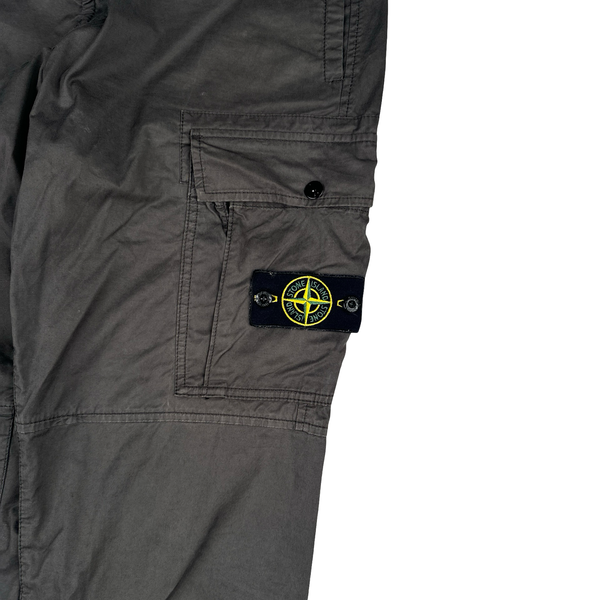 Stone Island 2022 Grey Slim Fit Cargo Trousers - 36"