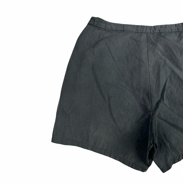 Stone Island Marina 90s Grey Spellout Vintage Swim Shorts - Small