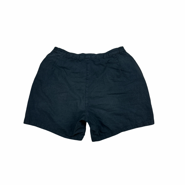Stone Island Marina 90s Navy Spellout Vintage Swim Shorts - XS
