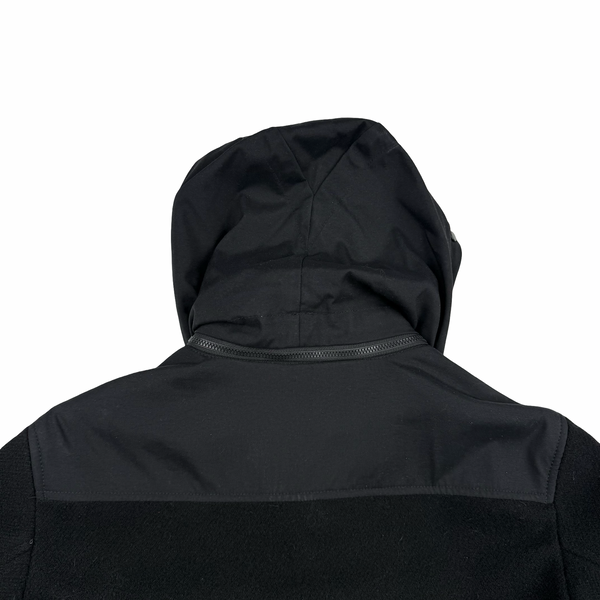 CP Company Black Wool Goggle Duffle Jacket - Small