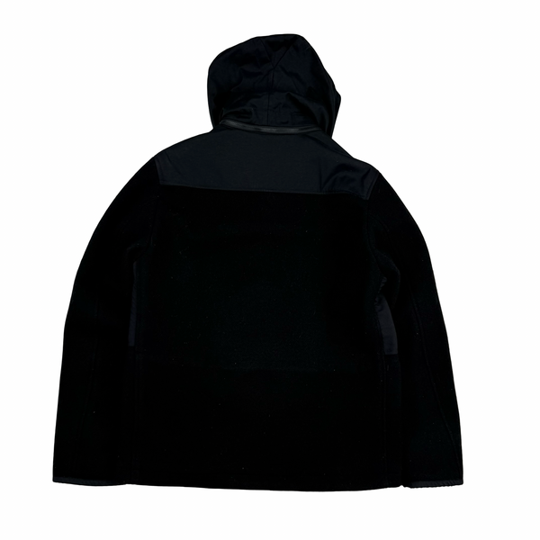 CP Company Black Wool Goggle Duffle Jacket - Small