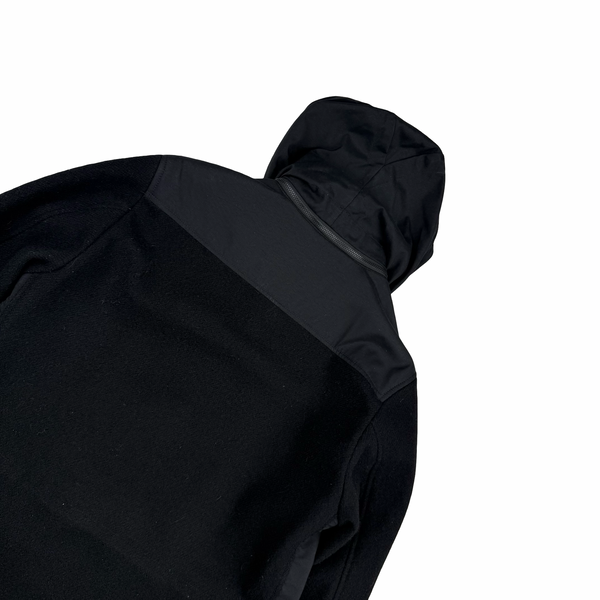 CP Company Black Wool Goggle Duffle Jacket - Small