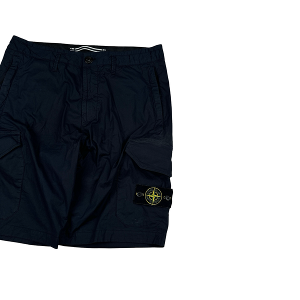Stone Island 2021 Black Cotton Shorts - XL