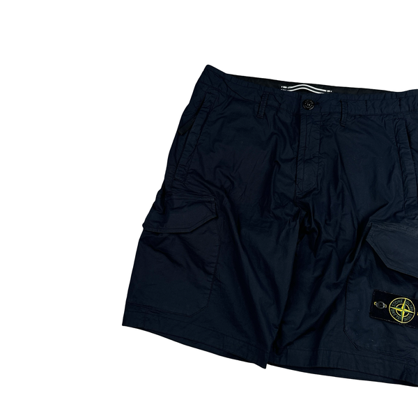 Stone Island 2021 Black Cotton Shorts - XL