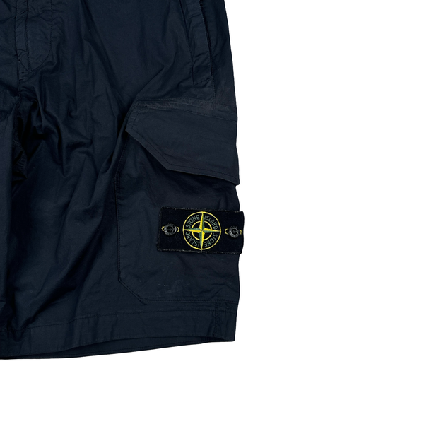 Stone Island 2019 Navy Cotton Shorts - Small