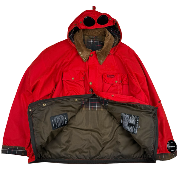 CP Company x Barbour Multi Pocket Classic Waxed Field Jacket - XXL