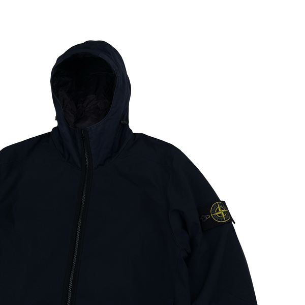 Stone Island 2017 Navy Soft Shell R eDye Technology Primaloft Lined Jacket - Small