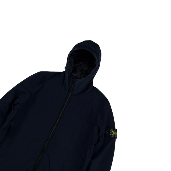 Stone Island 2017 Navy Soft Shell R eDye Technology Primaloft Lined Jacket - Small