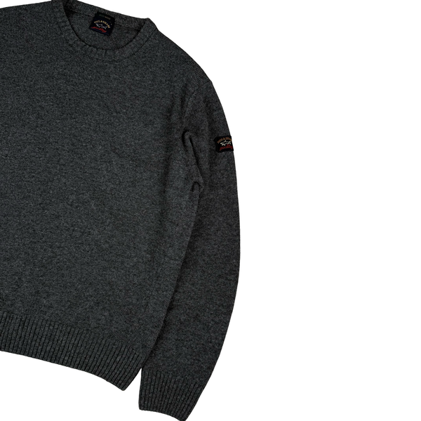 Paul and Shark Grey Eco Wool Jumper - Small