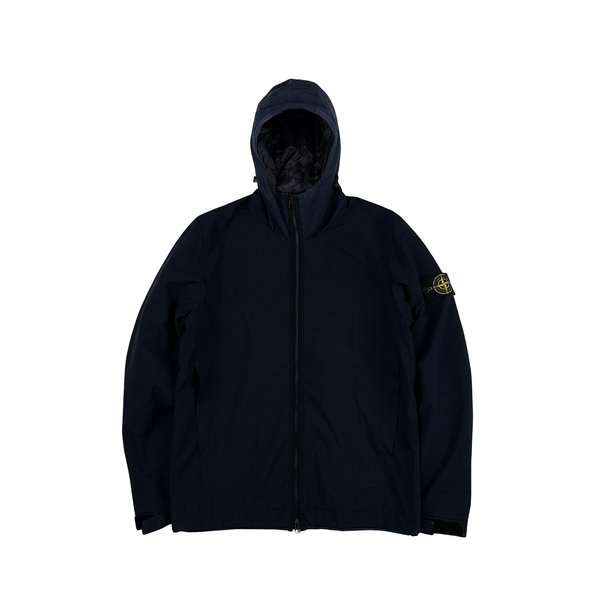 Stone Island 2017 Navy Soft Shell R eDye Technology Primaloft Lined Jacket - Small