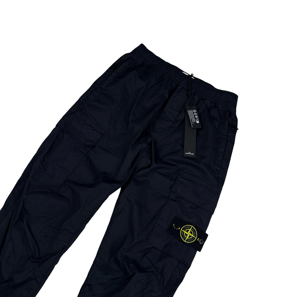 Stone Island 2023 Navy RE-T Cargo Trousers - 28"