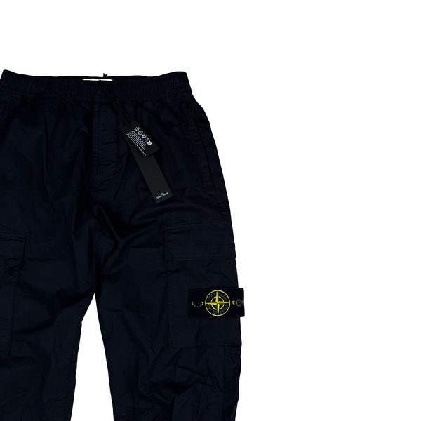 Stone Island 2023 Navy RE-T Cargo Trousers - 28"