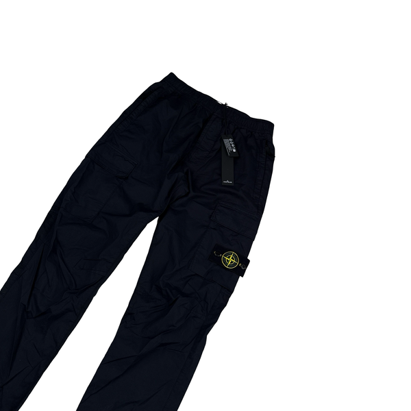 Stone Island 2023 Navy RE-T Cargo Trousers - 28"