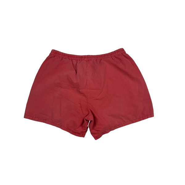 Stone Island Marina 90s Pink Spellout Vintage Swim Shorts - Large