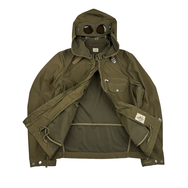 CP Company 2007 Archive Khaki Nylon Yellow Lens Jacket - Medium