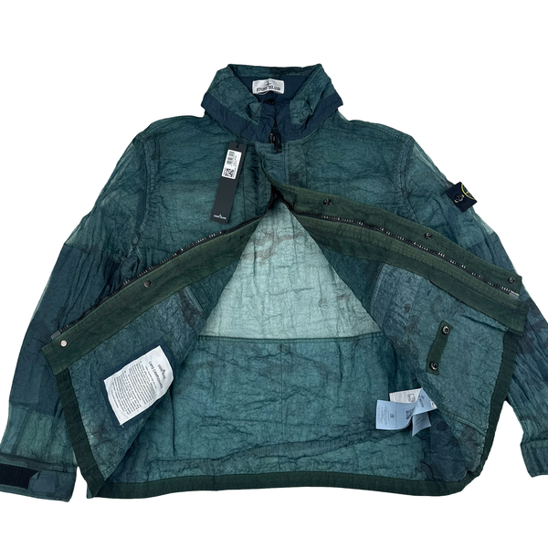 Stone Island 2026 Green Monofilament Zipped Jacket - Large