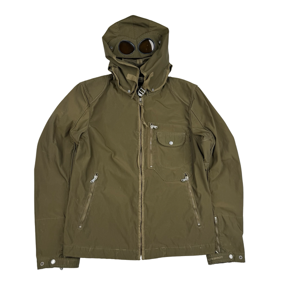 CP Company 2007 Archive Khaki Nylon Yellow Lens Jacket - Medium