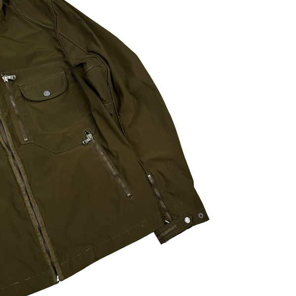 CP Company 2007 Archive Khaki Nylon Yellow Lens Jacket - Medium