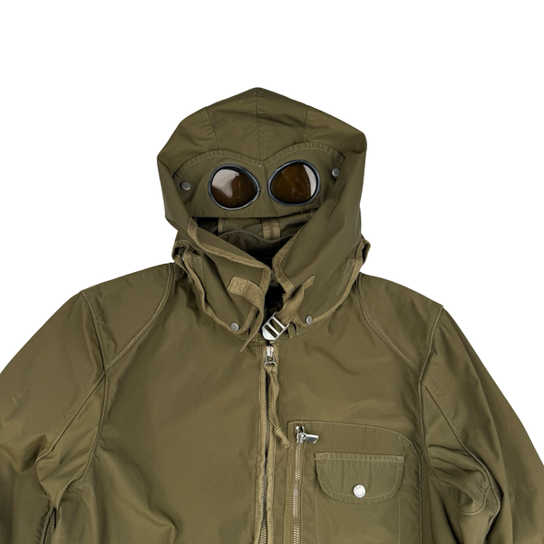 CP Company 2007 Archive Khaki Nylon Yellow Lens Jacket - Medium