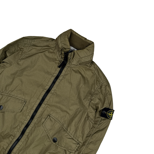 Stone Island 2018 Beige Membrana 3L TC Rain Jacket - Medium