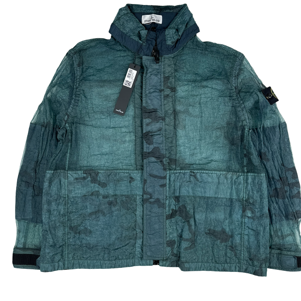 Stone Island 2026 Green Monofilament Zipped Jacket - Large