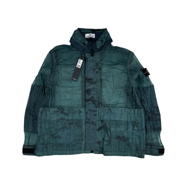Stone Island 2026 Green Monofilament Zipped Jacket - Large