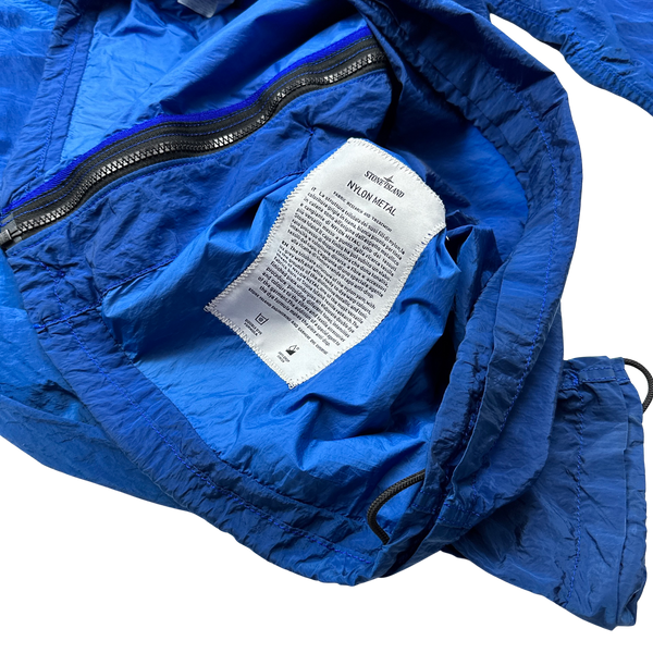 Stone Island Blue Nylon Metal Shimmer Jacket - XL