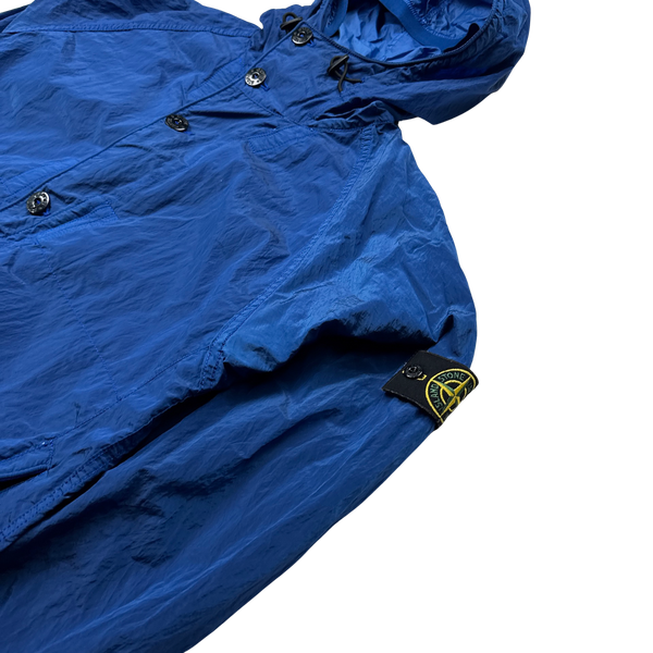 Stone Island Blue Nylon Metal Shimmer Jacket - XL