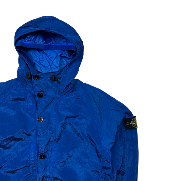 Stone Island Blue Nylon Metal Shimmer Jacket - XL