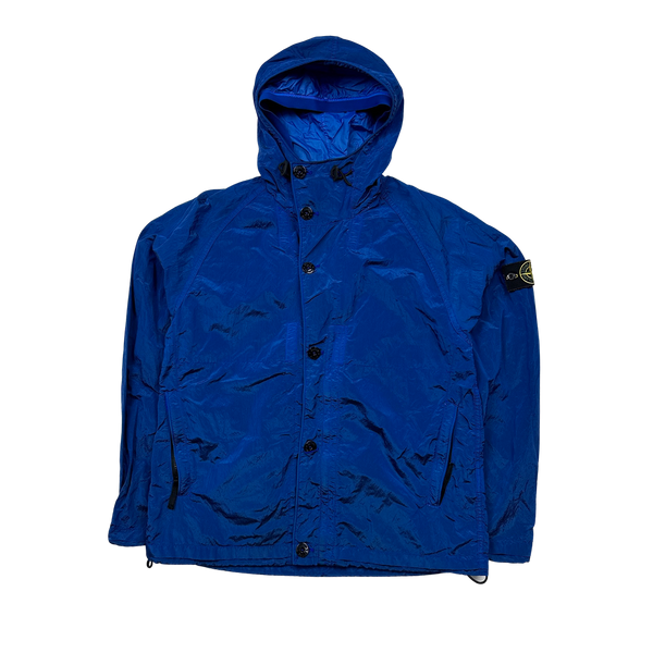 Stone Island Blue Nylon Metal Shimmer Jacket - XL