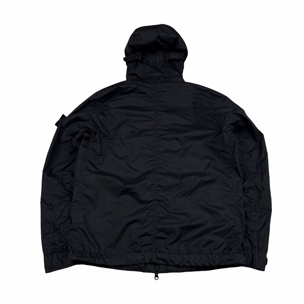 Stone Island 2018 Black Membrana 3L TC Hooded Jacket - Small