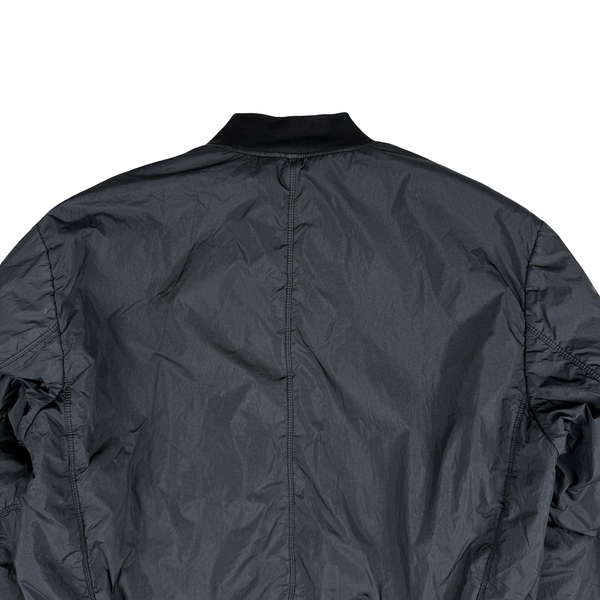 Stone Island 2017 Black Garment Dyed Crinkle Reps Jacket - Large