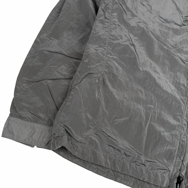 Stone Island 2016 Silver/Grey Nylon Metal Cotton Lined Overshirt - Large