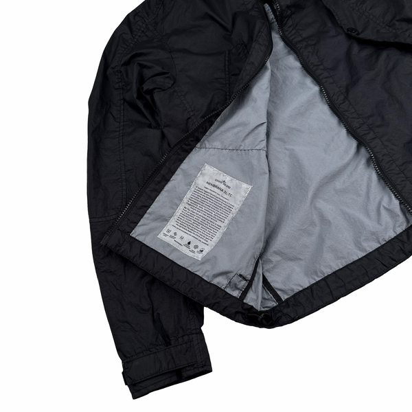 Stone Island 2018 Black Membrana 3L TC Hooded Jacket - Small