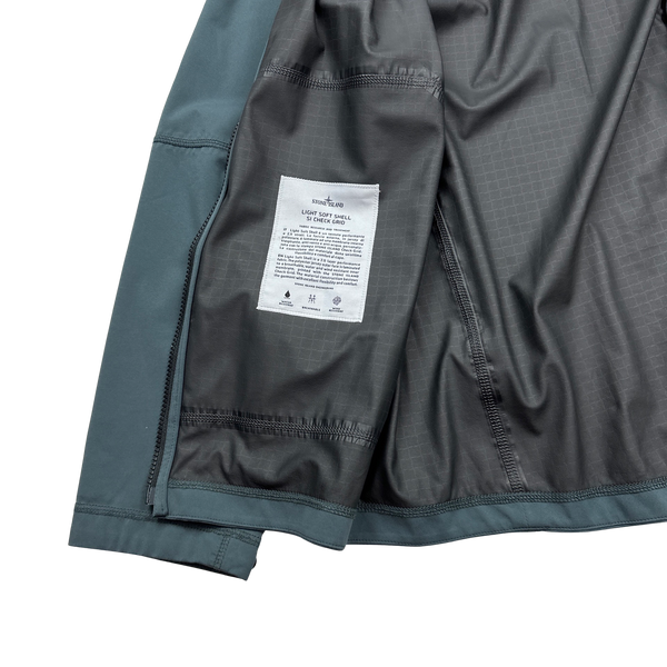Stone Island 2018 Light Soft Shell Grid Check Jacket - XL