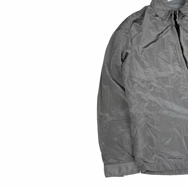 Stone Island 2016 Silver/Grey Nylon Metal Cotton Lined Overshirt - Large
