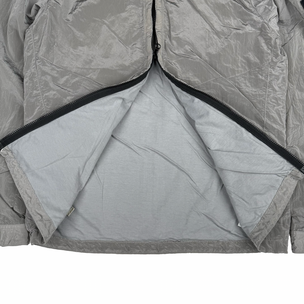 Stone Island 2016 Silver/Grey Nylon Metal Cotton Lined Overshirt - Large