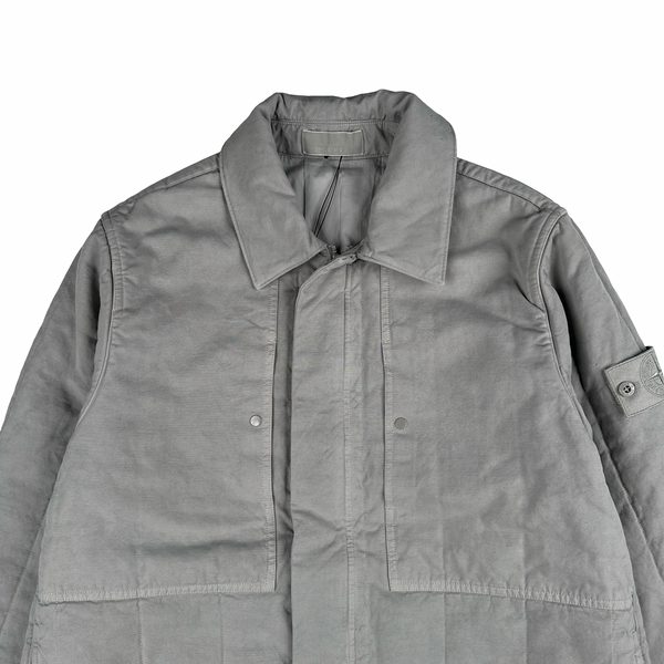 Stone Island 2026 Grey Ghost Zipped Primaloft Jacket- Large