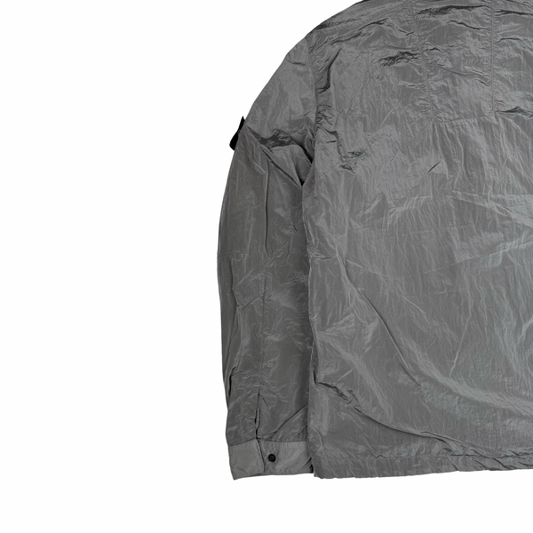 Stone Island 2016 Silver/Grey Nylon Metal Cotton Lined Overshirt - Large