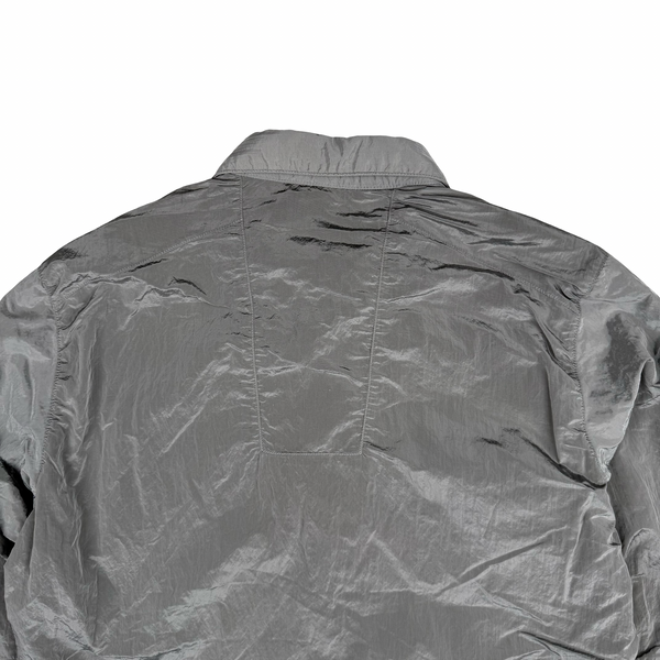 Stone Island 2016 Silver/Grey Nylon Metal Cotton Lined Overshirt - Large