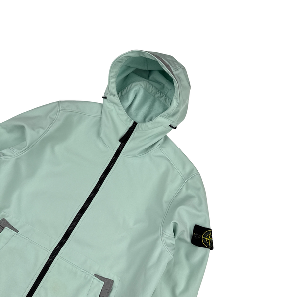Stone Island 2022 Teal E-Dye Soft Shell Jacket - Medium